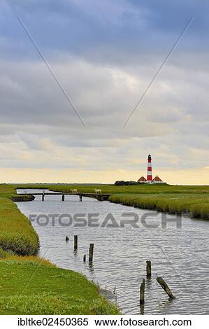 "Westerheversand Lighthouse, Westerhever, North Sea, North Frisia, Schleswig-Holstein, northern Germany, Germany, Europe" View Large Photo Image Stock Photography - "Westerheversand Lighthouse, Westerhever, North Sea, North Frisia, Schleswig-Holstein, northern Germany, Germany, Europe". Fotosearch
