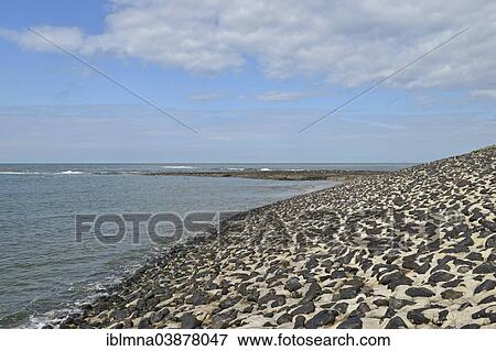 "Western shore protected with concrete, North Sea, Wangerooge, East Frisian Islands, East Frisia, Lower Saxony, Germany, Europe" View Large Photo Image Stock Photo - "Western shore protected with concrete, North Sea, Wangerooge, East Frisian Islands, East Frisia, Lower Saxony, Germany, Europe". Fotosearch