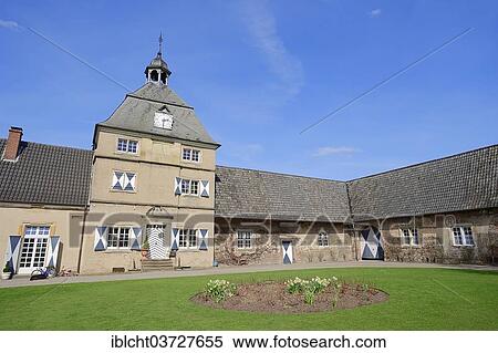 "Westerwinkel Moated Castle, outbuildings, Herbern, Ascheberg, Munsterland, Nordrhein-Westfalen, Germany, Europe" View Large Photo Image Stock Photography - "Westerwinkel Moated Castle, outbuildings, Herbern, Ascheberg, Munsterland, Nordrhein-Westfalen, Germany, Europe". Fotosearch