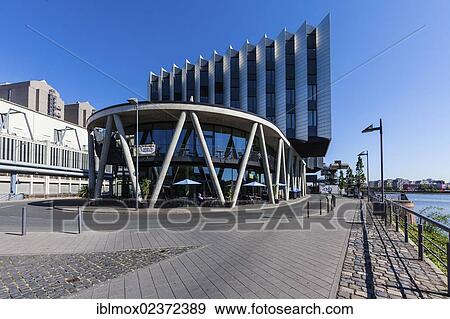"Westhafen Pier 1, modern office building, Frankfurt am Main, Hesse, Germany, Europe, PublicGround, Europe" View Large Photo Image Stock Photo - "Westhafen Pier 1, modern office building, Frankfurt am Main, Hesse, Germany, Europe, PublicGround, Europe". Fotosearch