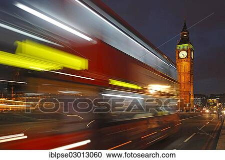 "Westminster Bridge, Elizabeth Tower or Big Ben, Houses of Parliament, passing red double-decker bus in the evening, City of Westminster, London, London region, England, United Kingdom, Europe" View Large Photo Image Stock Image - "Westminster Bridge, Elizabeth Tower or Big Ben, Houses of Parliament, passing red double-decker bus in the evening, City of Westminster, London, London region, England, United Kingdom, Europe". Fotosearch