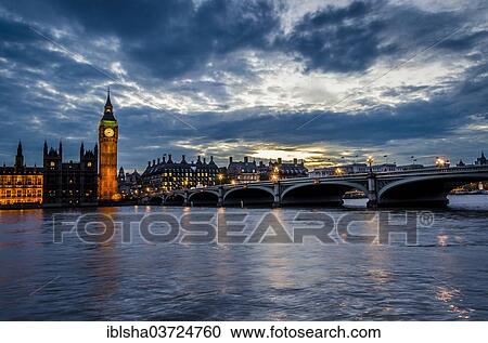 "Westminster Bridge with Elizabeth Tower, previously called Clock Tower, Big Ben, Palace of Westminster, River Thames in the evening light, London, London region, England, United Kingdom, Europe" View Large Photo Image Stock Image - "Westminster Bridge with Elizabeth Tower, previously called Clock Tower, Big Ben, Palace of Westminster, River Thames in the evening light, London, London region, England, United Kingdom, Europe". Fotosearch