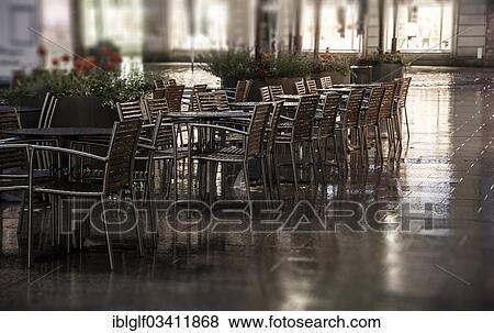 "Wet restaurant chairs and restaurant tables, marketplace, Coburg, Upper Franconia, Bavaria, Germany, Europe" View Large Photo Image Stock Photo - "Wet restaurant chairs and restaurant tables, marketplace, Coburg, Upper Franconia, Bavaria, Germany, Europe". Fotosearch