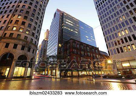 "Weybosset Street in the evening, Providence, Rhode Island, USA" View Large Photo Image Stock Image - "Weybosset Street in the evening, Providence, Rhode Island, USA". Fotosearch