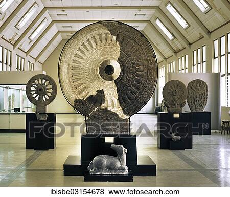 Stock Photo - "Wheel of Law, Bangkok National Museum, Bangkok, Central Thailand, Thailand, Asia". Fotosearch