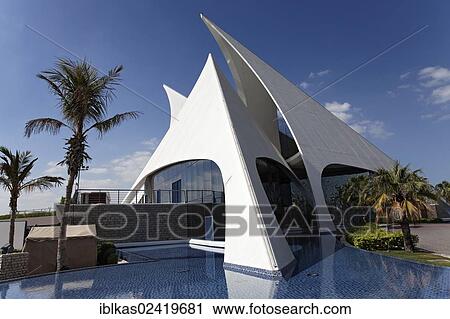 White building in the form of sails, Dubai Creek Golf Club, Dubai, United Arab Emirates, Middle East, Asia View Large Photo Image Stock Image - White building in the form of sails, Dubai Creek Golf Club, Dubai, United Arab Emirates, Middle East, Asia. Fotosearch