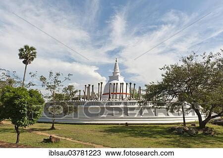 "White stupa, Thuparama Dagoba, Anuradhapura, Sri Lanka, Asia" View Large Photo Image Stock Image - "White stupa, Thuparama Dagoba, Anuradhapura, Sri Lanka, Asia". Fotosearch