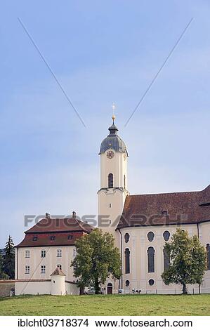 "Wies Church or the Pilgrimage Church of the Scourged Saviour in the Meadow, Steingaden, Pfaffenwinkel region, Upper Bavaria, Bavaria, Germany, Europe" View Large Photo Image Picture - "Wies Church or the Pilgrimage Church of the Scourged Saviour in the Meadow, Steingaden, Pfaffenwinkel region, Upper Bavaria, Bavaria, Germany, Europe". Fotosearch