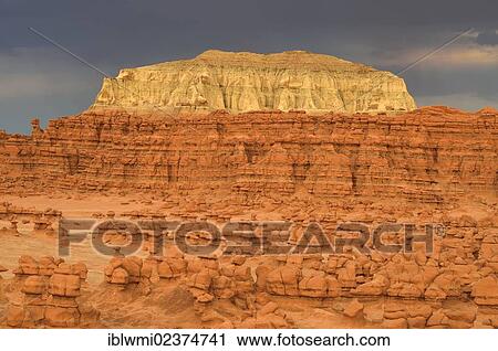 "Wild Horse Mesa, eroded entrada sandstone hoodoos and rock formations, Goblins, Goblin Valley State Park, San Rafael Reef Desert, Utah, Southwestern USA, USA" View Large Photo Image Stock Image - "Wild Horse Mesa, eroded entrada sandstone hoodoos and rock formations, Goblins, Goblin Valley State Park, San Rafael Reef Desert, Utah, Southwestern USA, USA". Fotosearch