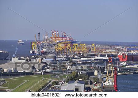 "Wilhelm Kaisen Terminal, Container Terminal Bremerhaven, Bremerhaven, Bremen, Germany, Europe" View Large Photo Image Stock Image - "Wilhelm Kaisen Terminal, Container Terminal Bremerhaven, Bremerhaven, Bremen, Germany, Europe". Fotosearch