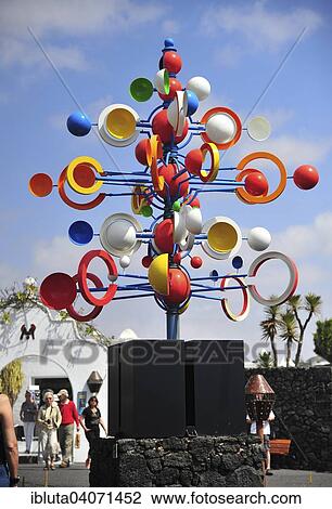 "Wind chime outside the entrance, Fundacion Cesar Manrique, Tahiche, Lanzarote, Canary Islands, Spain, Europe" View Large Photo Image Stock Image - "Wind chime outside the entrance, Fundacion Cesar Manrique, Tahiche, Lanzarote, Canary Islands, Spain, Europe". Fotosearch