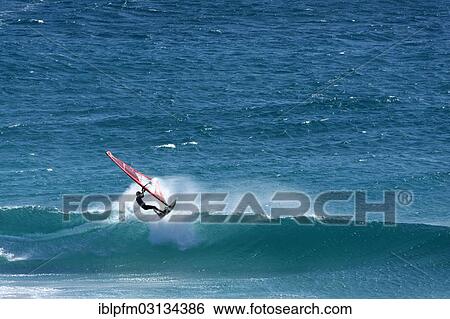 Stock Photograph - "Wind surfer, Esperance, Western Australia, Australia, Oceania". Fotosearch