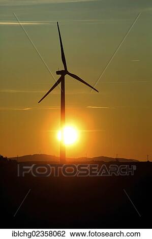 "Wind turbine on the Margeride mountains towards Ally, Haute Loire, Auvergne, France, Europe" View Large Photo Image Stock Image - "Wind turbine on the Margeride mountains towards Ally, Haute Loire, Auvergne, France, Europe". Fotosearch