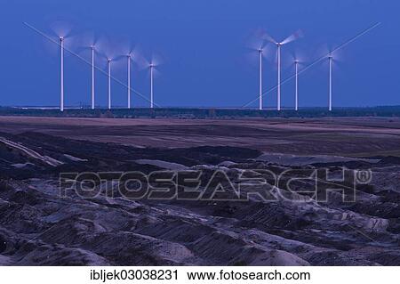 "Wind turbines at Cottbus-Nord Coal Mine, Schliechow, Cottbus, Brandenburg, Germany, Europe" View Large Photo Image Stock Image - "Wind turbines at Cottbus-Nord Coal Mine, Schliechow, Cottbus, Brandenburg, Germany, Europe". Fotosearch