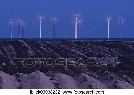 "Wind turbines at Cottbus-Nord Coal Mine, Schliechow, Cottbus, Brandenburg, Germany, Europe" View Large Photo Image Stock Image - "Wind turbines at Cottbus-Nord Coal Mine, Schliechow, Cottbus, Brandenburg, Germany, Europe". Fotosearch