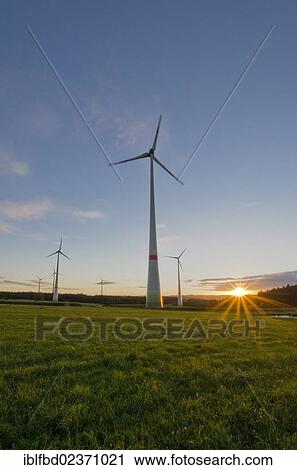 "Wind turbines in agricultural landscape, at sunset, Leupoldsgruen, Saxony, Germany, Europe" View Large Photo Image Stock Image - "Wind turbines in agricultural landscape, at sunset, Leupoldsgruen, Saxony, Germany, Europe". Fotosearch