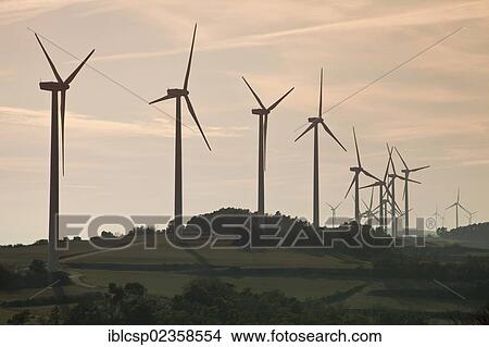 "Wind turbines in Catalonia, Spain, Europe" View Large Photo Image Picture - "Wind turbines in Catalonia, Spain, Europe". Fotosearch