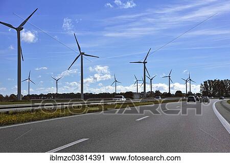 "Wind turbines on the A9 motorway near Halle, Saxony, Germany, Europe" View Large Photo Image Stock Image - "Wind turbines on the A9 motorway near Halle, Saxony, Germany, Europe". Fotosearch