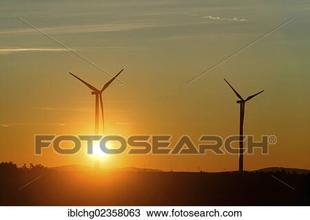 "Wind turbines on the Margeride mountains towards Ally, Haute Loire, Auvergne, France, Europe" View Large Photo Image Stock Image - "Wind turbines on the Margeride mountains towards Ally, Haute Loire, Auvergne, France, Europe". Fotosearch