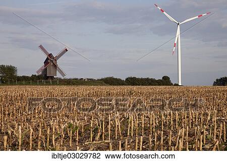 "Windmill and a wind turbine, photomontage, Bad Duben, Authausen, Saxony, Germany, Europe" View Large Photo Image Stock Image - "Windmill and a wind turbine, photomontage, Bad Duben, Authausen, Saxony, Germany, Europe". Fotosearch