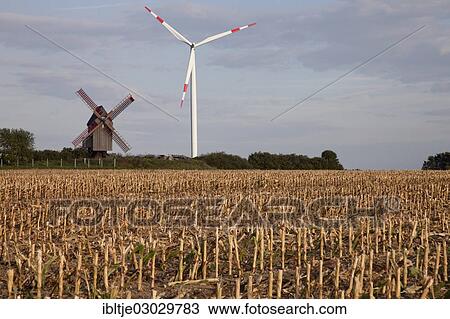 "Windmill and a wind turbine, photomontage, Bad Duben, Authausen, Saxony, Germany, Europe" View Large Photo Image Stock Image - "Windmill and a wind turbine, photomontage, Bad Duben, Authausen, Saxony, Germany, Europe". Fotosearch