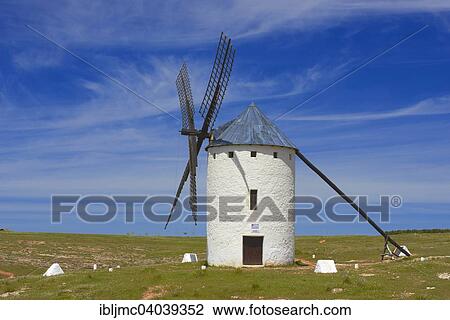 "Windmill, Campo de Criptana, Route of Don Quijote, Ciudad Real province, Castilla-La Mancha, Spain, Europe" View Large Photo Image Stock Image - "Windmill, Campo de Criptana, Route of Don Quijote, Ciudad Real province, Castilla-La Mancha, Spain, Europe". Fotosearch