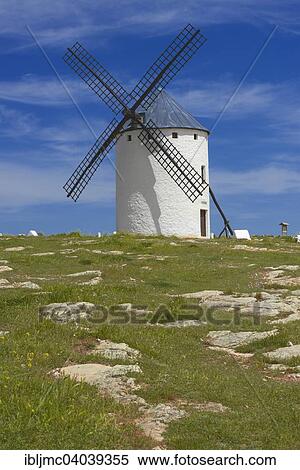 "Windmill, Campo de Criptana, Route of Don Quijote, Ciudad Real province, Castilla-La Mancha, Spain, Europe" View Large Photo Image Stock Photography - "Windmill, Campo de Criptana, Route of Don Quijote, Ciudad Real province, Castilla-La Mancha, Spain, Europe". Fotosearch
