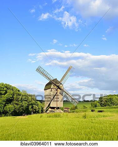 "Windmill, Fahner Hohe, Ballstadt, Thuringia, Germany, Europe" View Large Photo Image Stock Image - "Windmill, Fahner Hohe, Ballstadt, Thuringia, Germany, Europe". Fotosearch