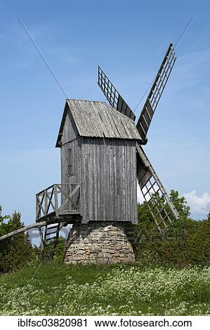 "Windmill, Koguva, Muhu, Estonia, Europe" View Large Photo Image Stock Image - "Windmill, Koguva, Muhu, Estonia, Europe". Fotosearch
