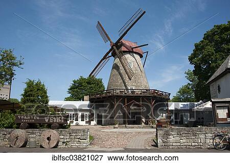 "Windmill, Kuressaare, Saaremaa, Estonia, Baltic States, Europe" View Large Photo Image Stock Photo - "Windmill, Kuressaare, Saaremaa, Estonia, Baltic States, Europe". Fotosearch