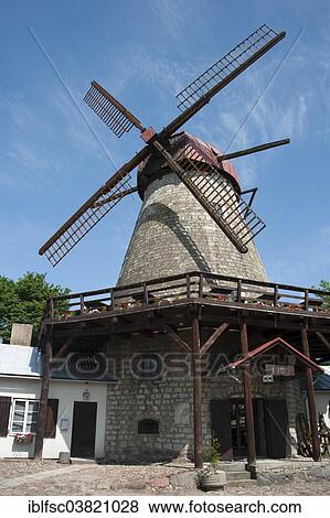 Stock Photo - "Windmill, Kuressaare, Saaremaa, Estonia, Baltic States, Europe". Fotosearch