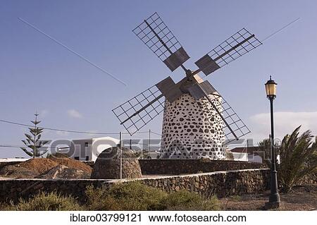"Windmill, Molinos, Lajares, Fuerteventura, Canary Islands, Spain, Europe" View Large Photo Image Stock Image - "Windmill, Molinos, Lajares, Fuerteventura, Canary Islands, Spain, Europe". Fotosearch