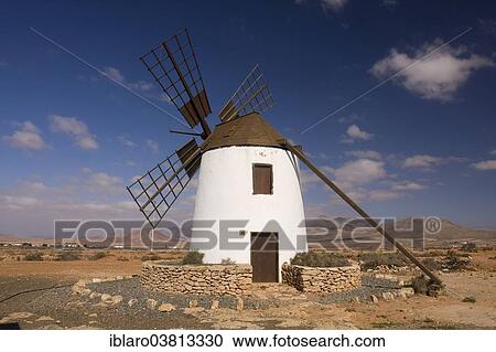 "Windmill near Antigua, Fuerteventura, Canary Islands, Spain, Europe" View Large Photo Image Stock Image - "Windmill near Antigua, Fuerteventura, Canary Islands, Spain, Europe". Fotosearch