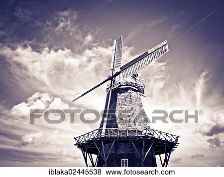Stock Photo - "Windmill, Norden, Lower Saxony, Germany, Europe". Fotosearch