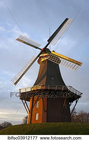 "Windmill, one of the twin windmills, Greetsiel, East Frisia, Lower Saxony, Germany, Europe" View Large Photo Image Stock Photo - "Windmill, one of the twin windmills, Greetsiel, East Frisia, Lower Saxony, Germany, Europe". Fotosearch