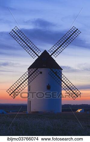 "Windmill, Route of Don Quixote, Mota del Cuervo, Castile-La Mancha, Spain, Europe" View Large Photo Image Picture - "Windmill, Route of Don Quixote, Mota del Cuervo, Castile-La Mancha, Spain, Europe". Fotosearch