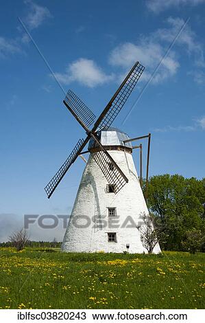 Stock Image - "Windmill, Vihula, Lahemaa National Park, Estonia, Baltic States, Europe". Fotosearch