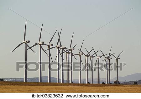"Windmills on a wind farm near Tarifa, Cadiz province, Andalucia, Spain, Europe" View Large Photo Image Stock Image - "Windmills on a wind farm near Tarifa, Cadiz province, Andalucia, Spain, Europe". Fotosearch