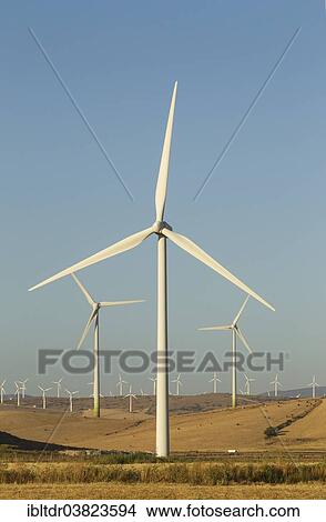 "Windmills on a wind farm near Zahara de los Atunes, Cadiz province, Andalucia, Spain, Europe" View Large Photo Image Picture - "Windmills on a wind farm near Zahara de los Atunes, Cadiz province, Andalucia, Spain, Europe". Fotosearch