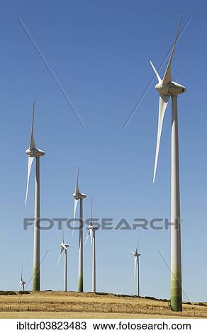 "Windmills on a wind farm near Zahara de los Atunes, Cadiz province, Andalucia, Spain, Europe" View Large Photo Image Stock Image - "Windmills on a wind farm near Zahara de los Atunes, Cadiz province, Andalucia, Spain, Europe". Fotosearch