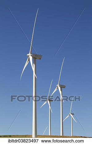 "Windmills on a wind farm near Zahara de los Atunes, Cadiz province, Andalucia, Spain, Europe" View Large Photo Image Stock Photo - "Windmills on a wind farm near Zahara de los Atunes, Cadiz province, Andalucia, Spain, Europe". Fotosearch