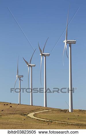 "Windmills on a wind farm near Zahara de los Atunes, Cadiz province, Andalucia, Spain, Europe" View Large Photo Image Stock Photography - "Windmills on a wind farm near Zahara de los Atunes, Cadiz province, Andalucia, Spain, Europe". Fotosearch
