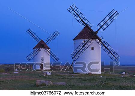 "Windmills, Route of Don Quixote, Mota del Cuervo, Castile-La Mancha, Spain, Europe" View Large Photo Image Stock Image - "Windmills, Route of Don Quixote, Mota del Cuervo, Castile-La Mancha, Spain, Europe". Fotosearch