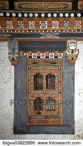 "Window in typical Bhutanese style in the Trashi Chhoe Dzong monastic fortress, Thimphu, Bhutan, Asia" View Large Photo Image Stock Photography - "Window in typical Bhutanese style in the Trashi Chhoe Dzong monastic fortress, Thimphu, Bhutan, Asia". Fotosearch