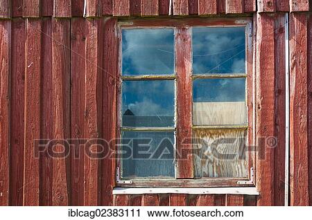 Window on a red wooden shed View Large Photo Image Stock Image - Window on a red wooden shed. Fotosearch