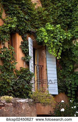 "Window with shutters, Roussillon, Vaucluse, Provence, France, Europe" View Large Photo Image Stock Photo - "Window with shutters, Roussillon, Vaucluse, Provence, France, Europe". Fotosearch