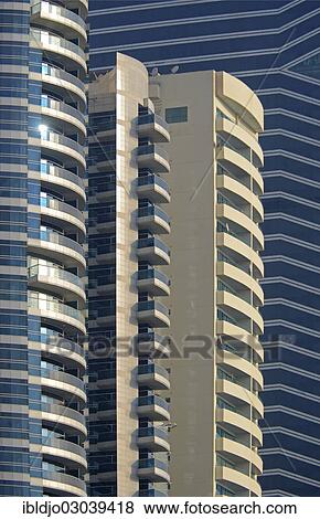 "Windows and balconies of skyscrapers on Sheikh Zayed Road, Emirate of Dubai, United Arab Emirates, Asia" View Large Photo Image Stock Photo - "Windows and balconies of skyscrapers on Sheikh Zayed Road, Emirate of Dubai, United Arab Emirates, Asia". Fotosearch