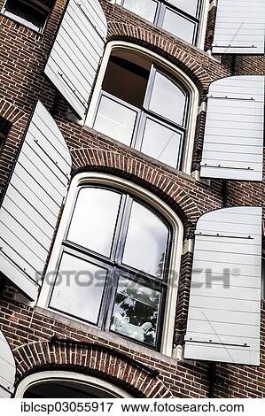 "Windows of a house on Brouwersgracht canal, Jordaan, Amsterdam, province of North Holland, The Netherlands, Europe" View Large Photo Image Stock Photo - "Windows of a house on Brouwersgracht canal, Jordaan, Amsterdam, province of North Holland, The Netherlands, Europe". Fotosearch