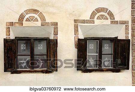 "Windows of an Engadin house decorated with Sgraffito, Scuol, Canton of Graubunden, Switzerland, Europe" View Large Photo Image Stock Image - "Windows of an Engadin house decorated with Sgraffito, Scuol, Canton of Graubunden, Switzerland, Europe". Fotosearch