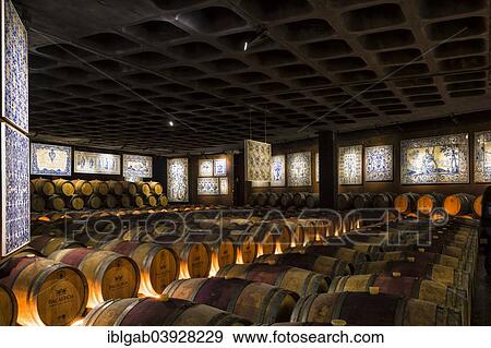 "Wine barrels in a cellar decorated with antique azulejos, Bacalhoa Winery, Azeitao, Setubal Peninsula, Portugal, Europe" View Large Photo Image Stock Photo - "Wine barrels in a cellar decorated with antique azulejos, Bacalhoa Winery, Azeitao, Setubal Peninsula, Portugal, Europe". Fotosearch